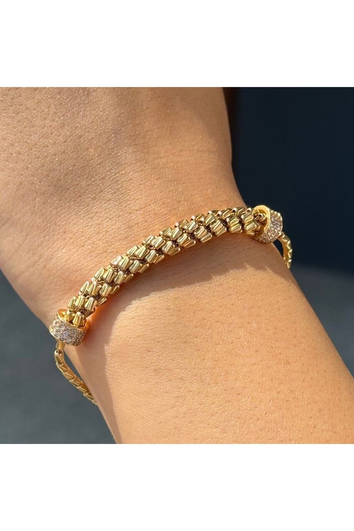 14 Ayar Altın İtalyan Dorika Bileklik