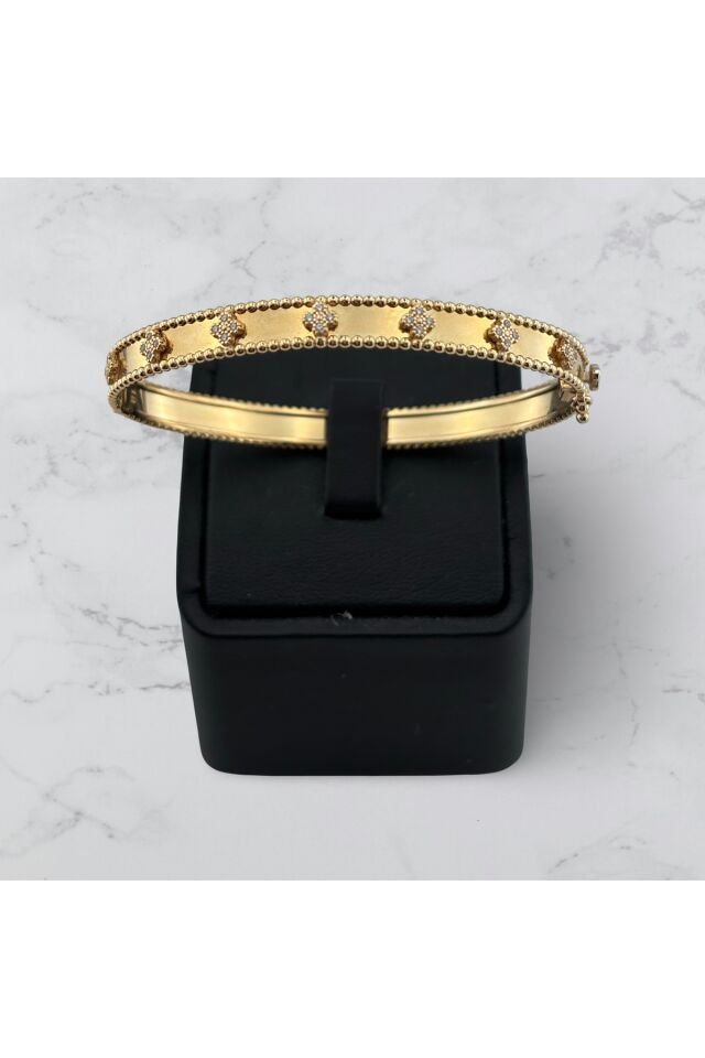 14 Ayar Altın İtalyan Yonca Kelepçe