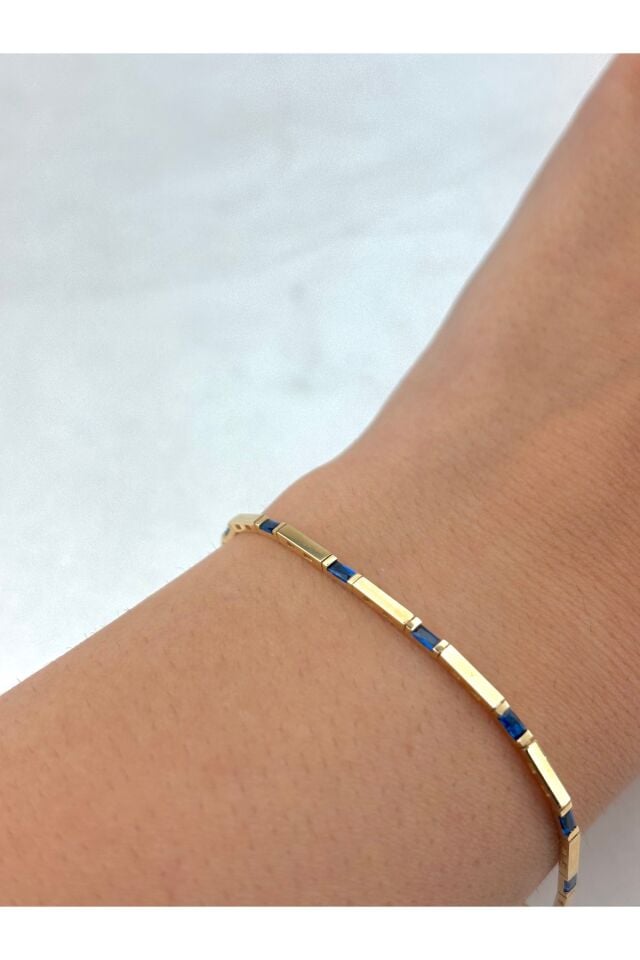 14 Ayar Altın Renkli Baget Bileklik