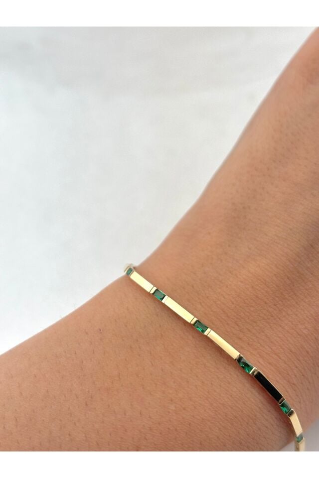 14 Ayar Altın Renkli Baget Bileklik