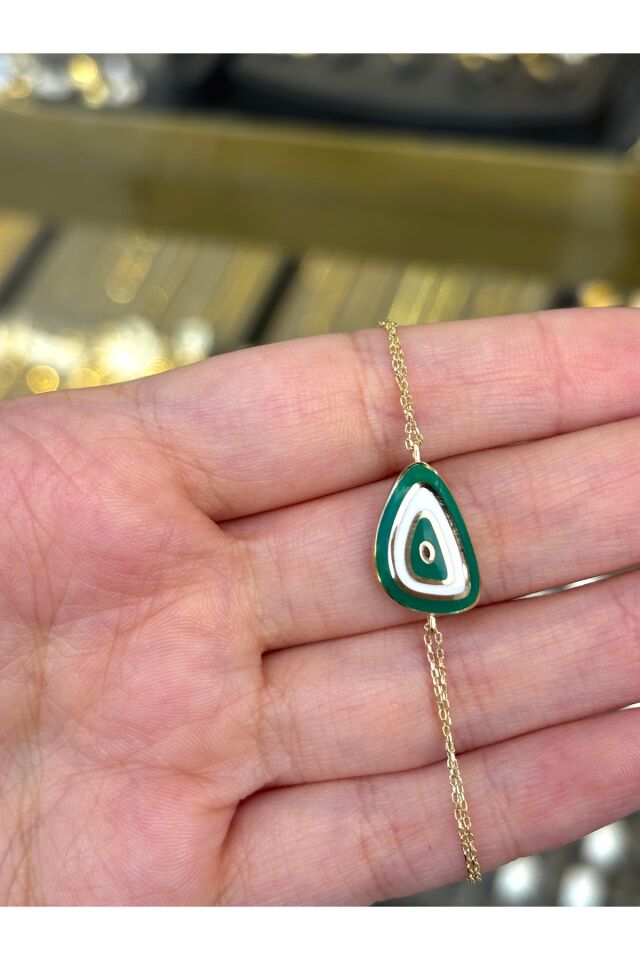 14 Ayar Altın Esperanza Nazar Boncuğu Bileklik