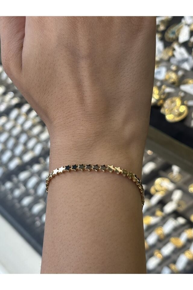 14 Ayar Altın Yıldız Bileklik