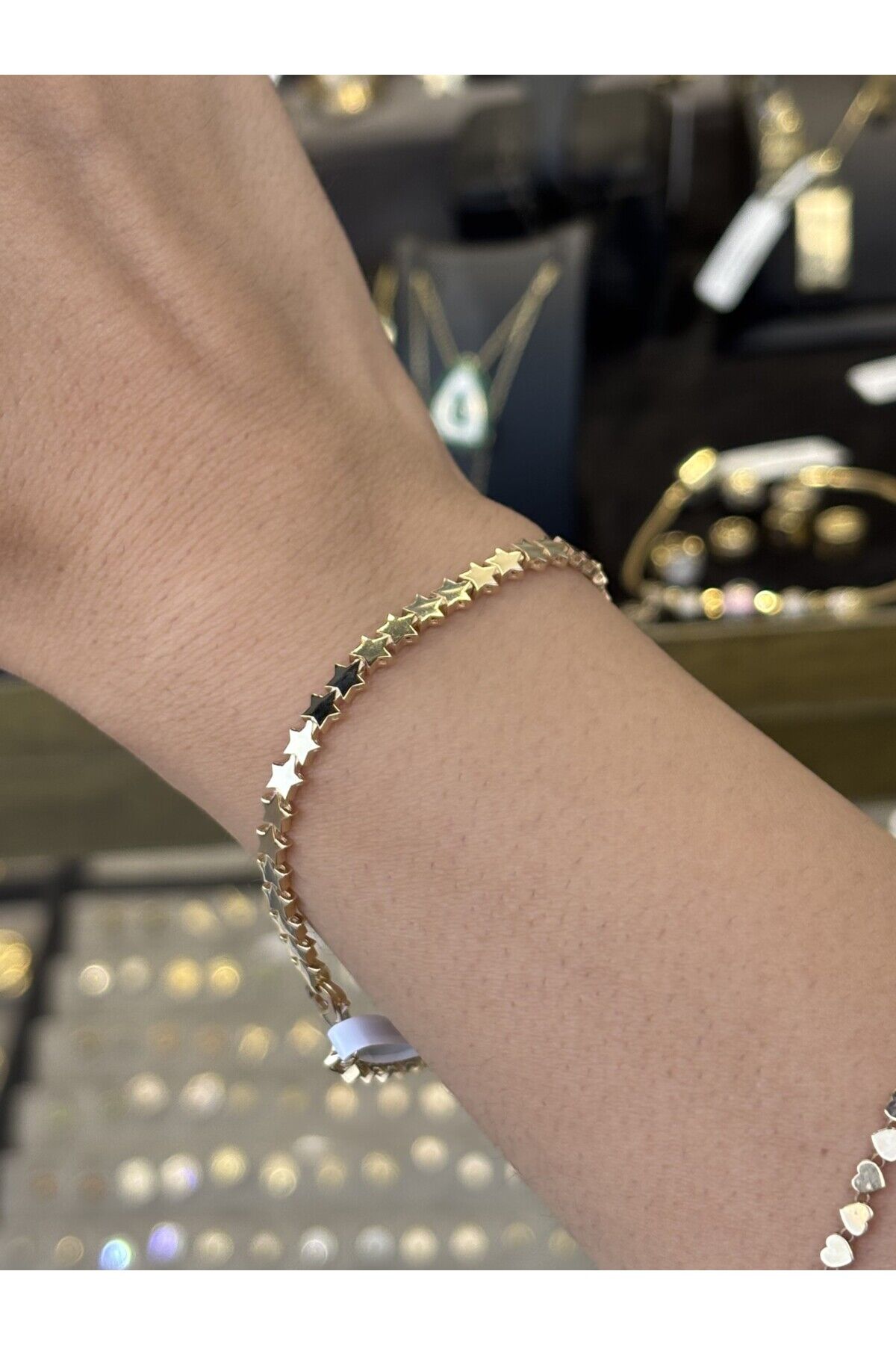 14 Ayar Altın Yıldız Bileklik