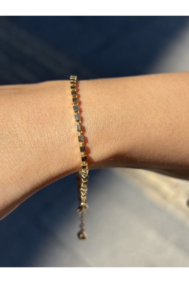 14 Ayar Altın Küp Çıtır Bileklik