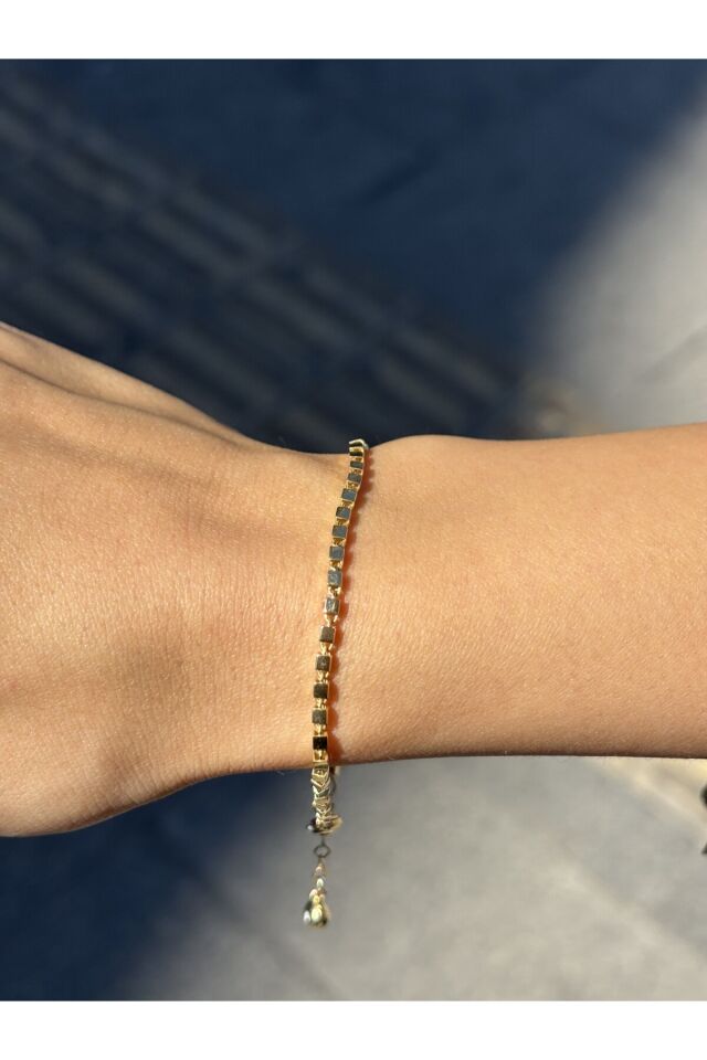 14 Ayar Altın Küp Çıtır Bileklik