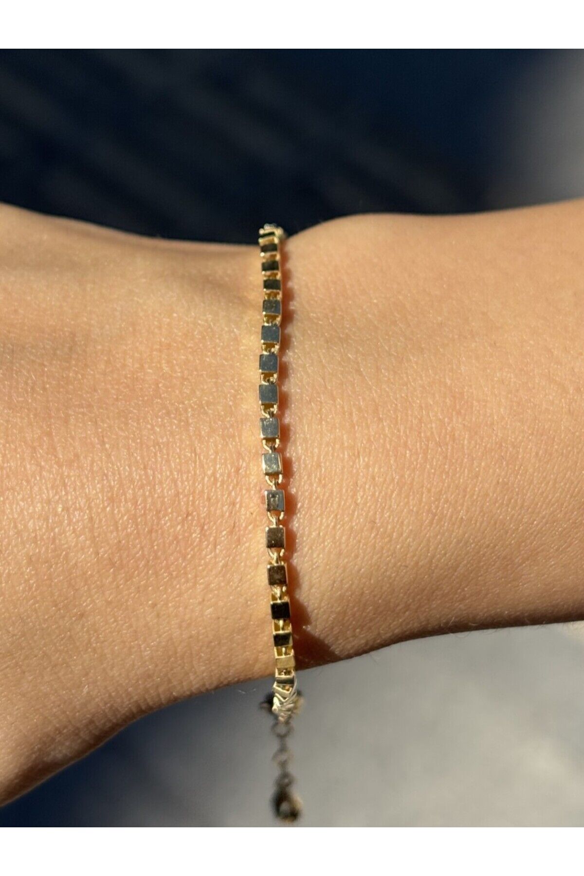 14 Ayar Altın Küp Çıtır Bileklik