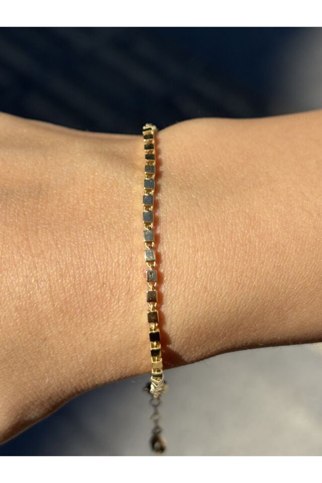 14 Ayar Altın Küp Çıtır Bileklik