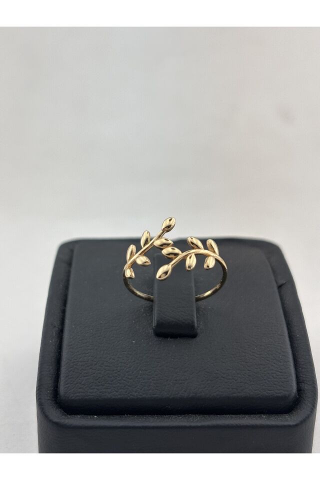 14 Ayar Altın Ağaç Dalı Yüzük Sarı - 14