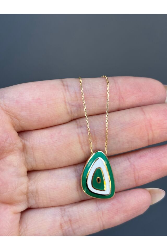 14 Ayar Altın Esperanza Nazar Boncuğu Kolye