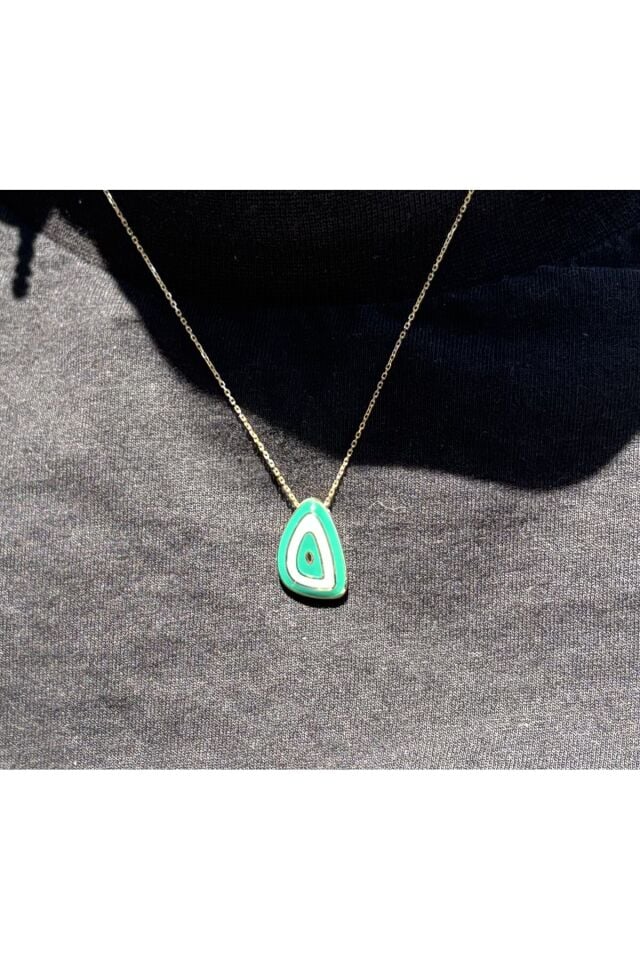 14 Ayar Altın Esperanza Nazar Boncuğu Kolye