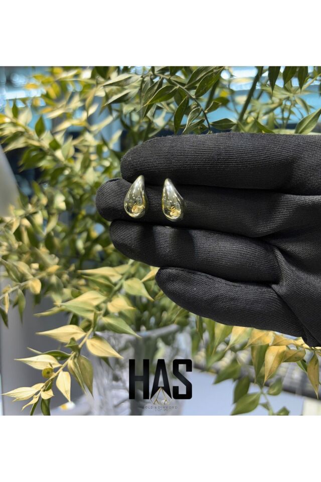 14 Ayar Altın  Gözyaşı Damlası Küpe