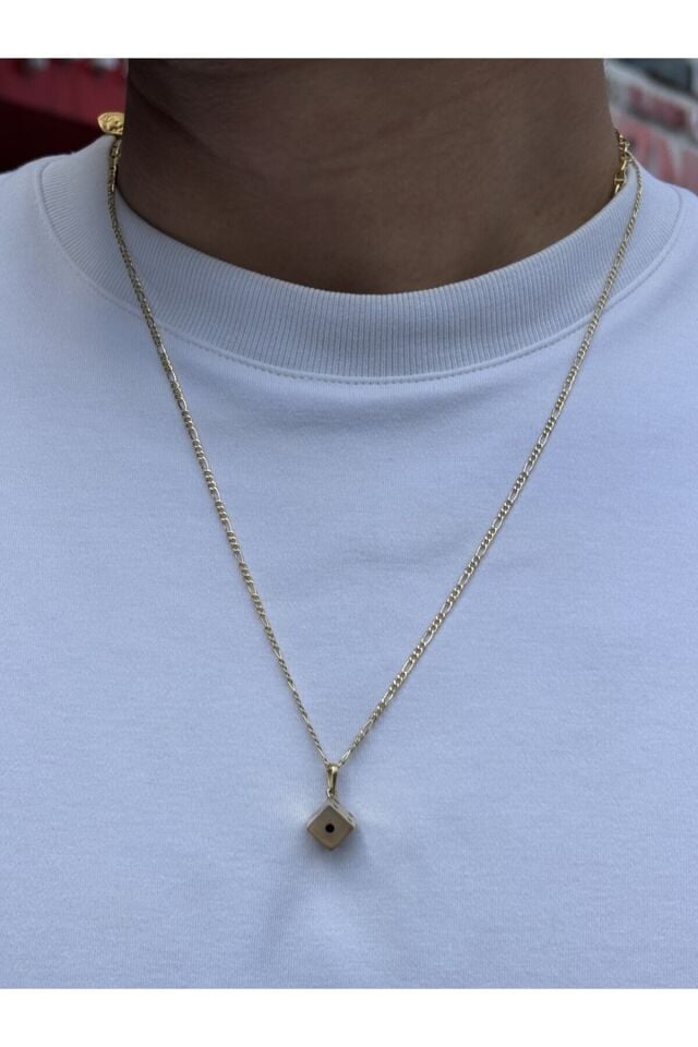 14 Ayar Altın Zar Kolye Ucu