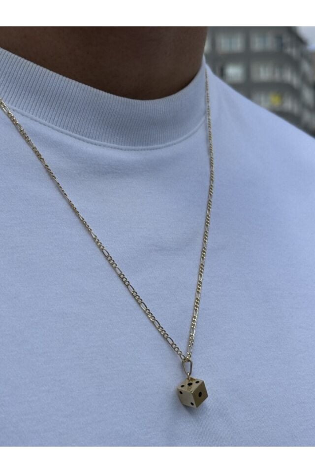 14 Ayar Altın Zar Kolye Ucu