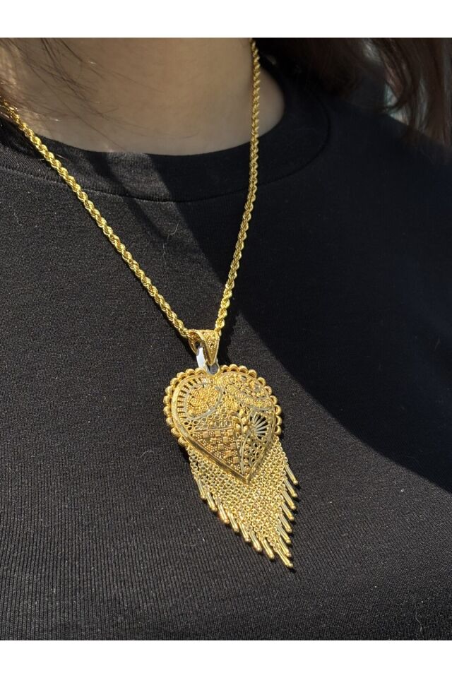 14 Ayar Altın Hint İşi Kolye Ucu