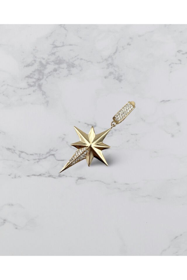 14 Ayar Altın Kutup Yıldızı Kolye Ucu