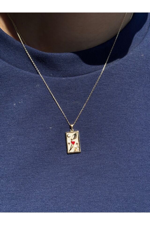 14 Ayar Altın Aşk Kolye