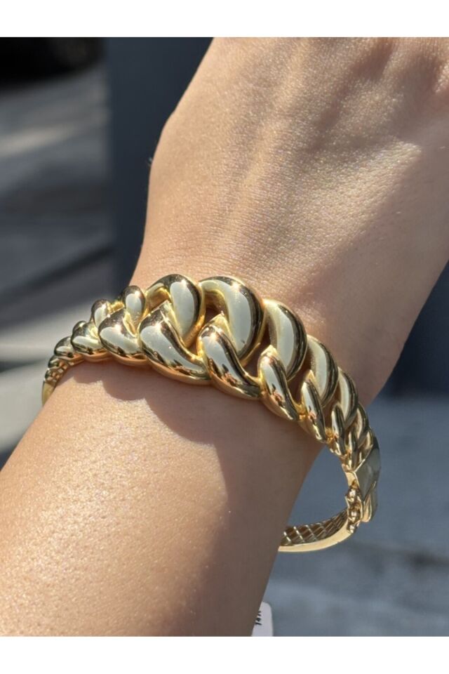 14 Ayar Altın Kalın Gurmet Kelepçe