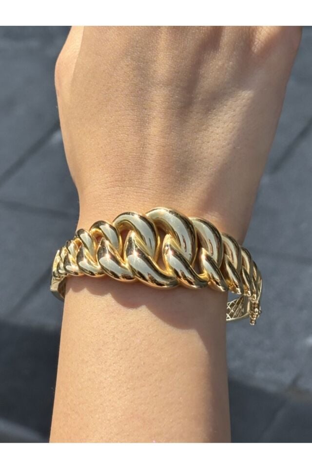 14 Ayar Altın Kalın Gurmet Kelepçe