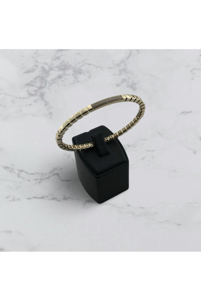 14 Ayar Altın Küplü Taşlı Kelepçe