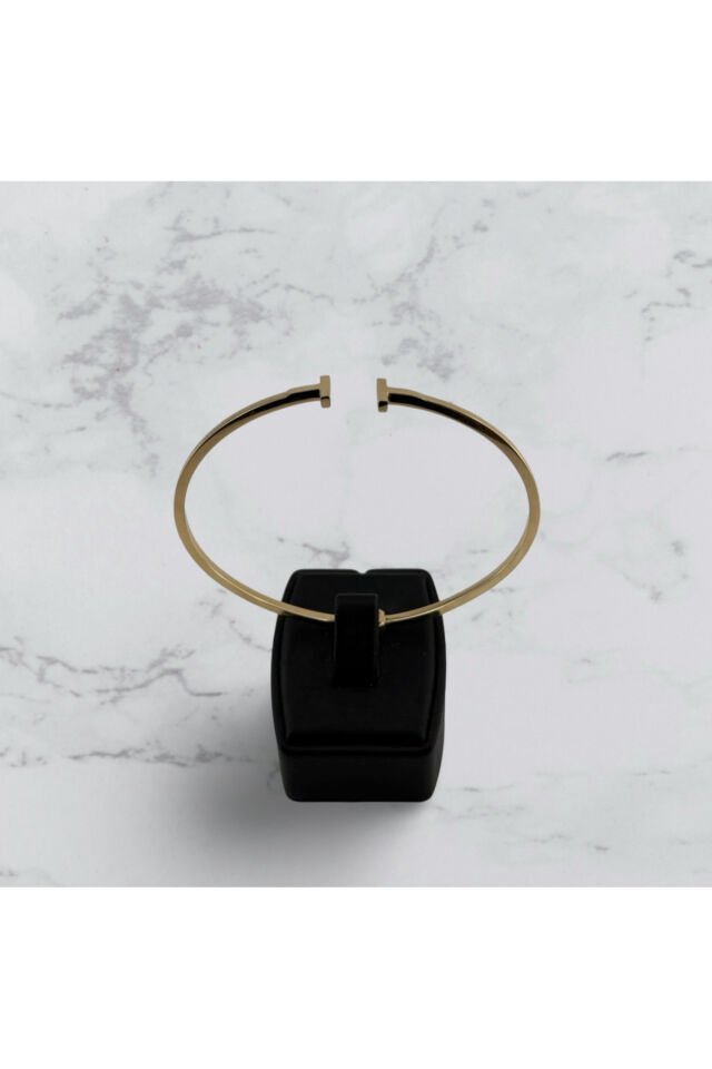 14 Ayar Altın T Kelepçe