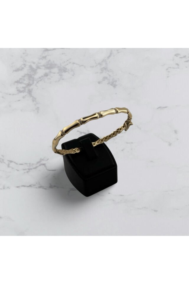 14 Ayar Altın Kemik Desen