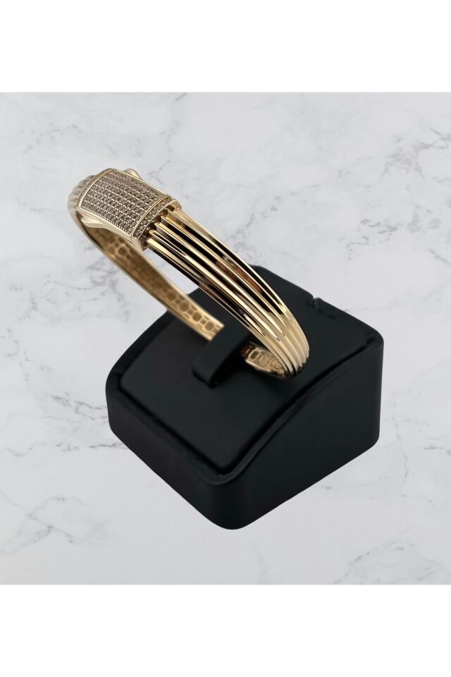 14 Ayar Altın İtalyan Kutu Kelepçe