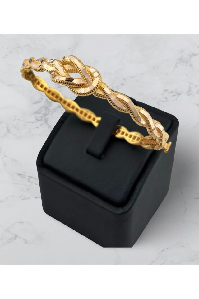 14 Ayar Altın Aşk Düğümü Burma Kelepçe