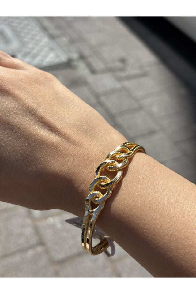 14 Ayar Altın Gurmet Ajda Kelepçe