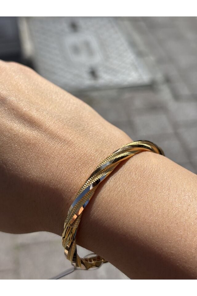 14 Ayar Altın Spiral Kelepçe