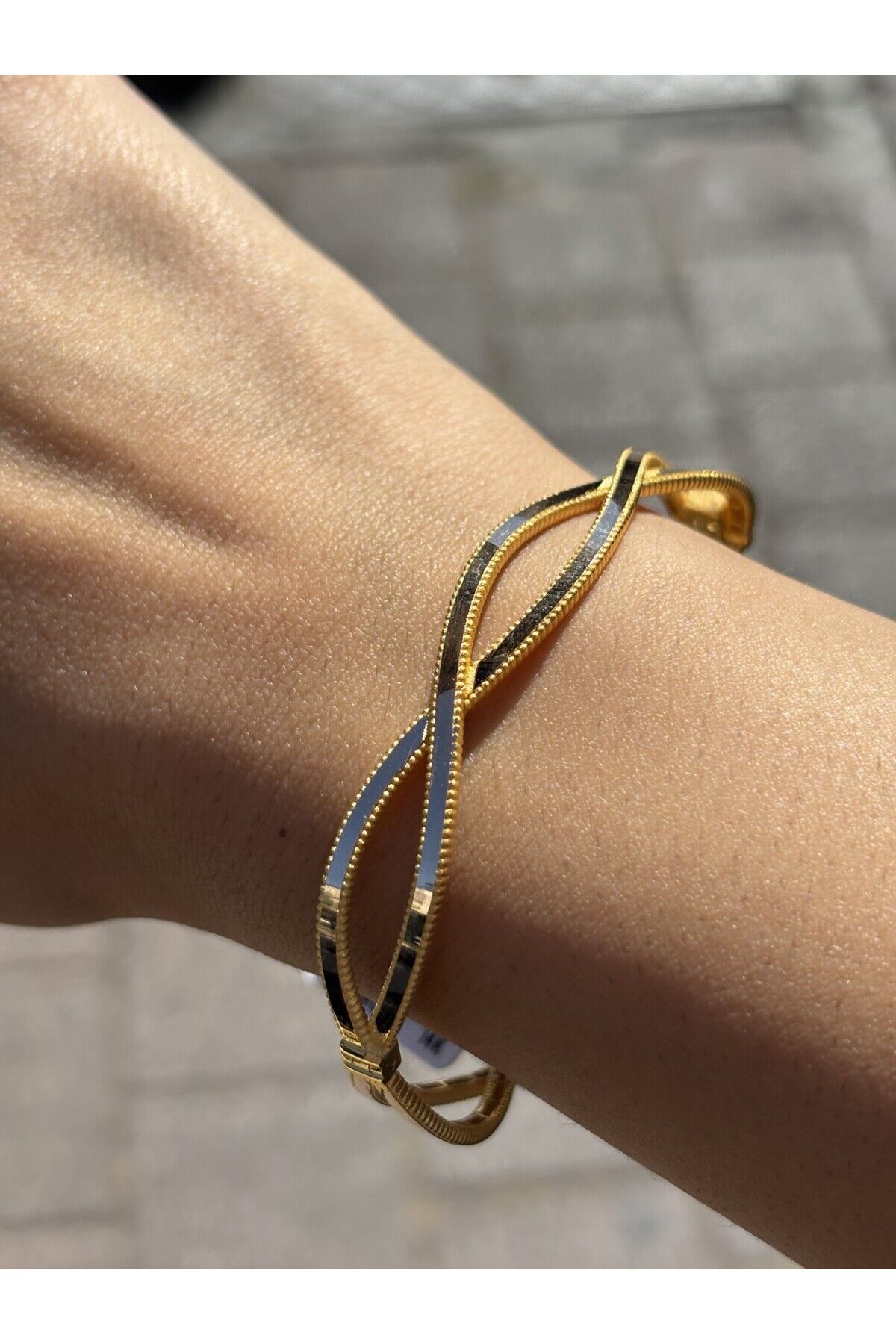 14 Ayar Altın Sonsuzluk Ajda Kelepçe