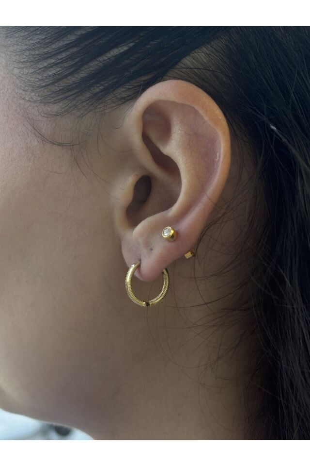 14 Ayar Altın Ajda Küpe