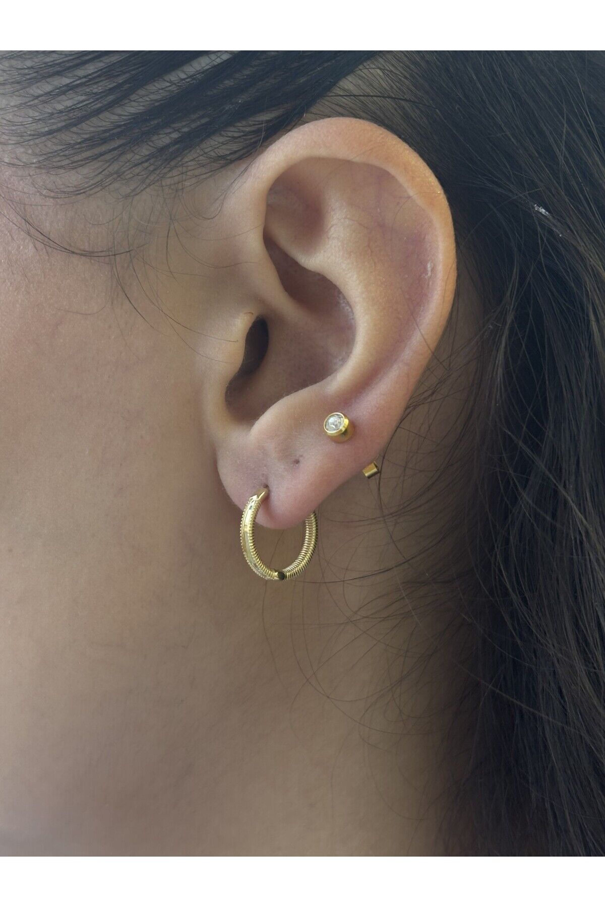 14 Ayar Altın Ajda Küpe