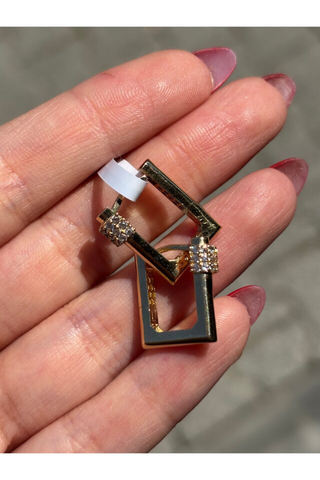 14 Ayar Altın Taşlı Ataç Venüs Küpe