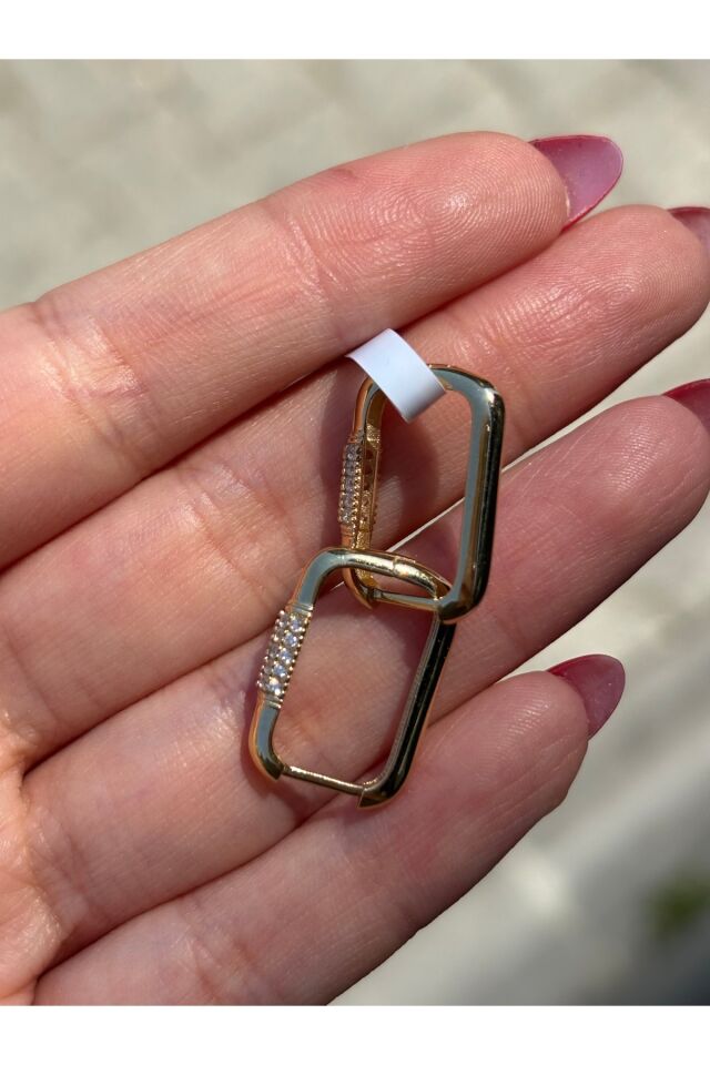 14 Ayar Altın Taşlı Ataç Venüs Küpe