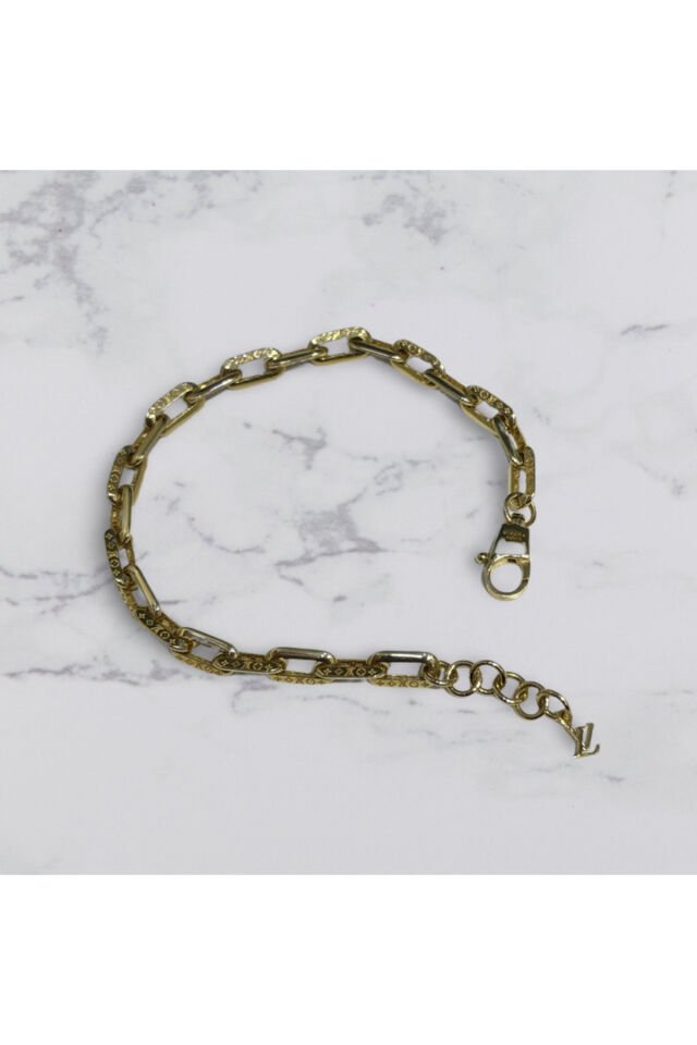 14 Ayar Altın LV Ataç Bileklik