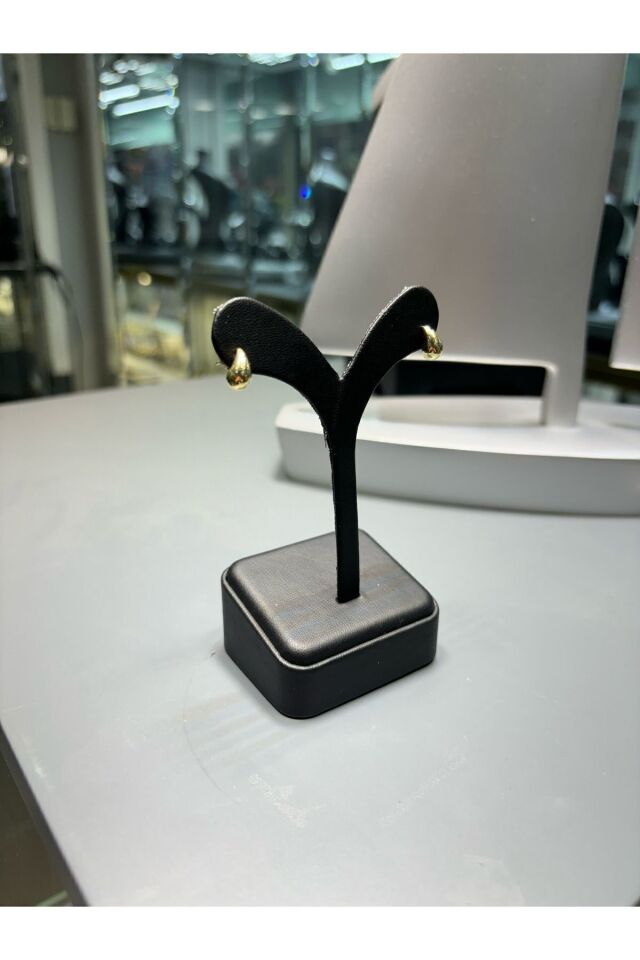 14 Ayar Altın  Gözyaşı Damlası Mini Küpe