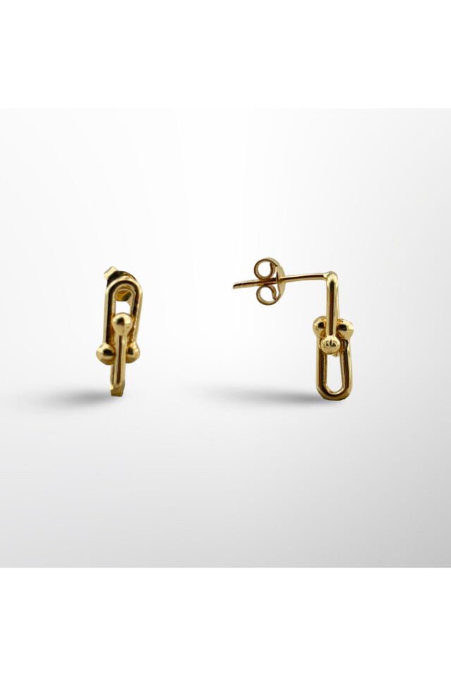 14 Ayar Altın Minimal Ataç Küpe