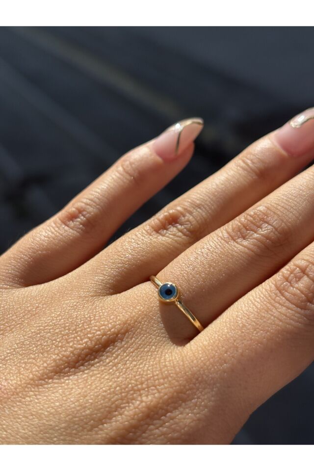 14 Ayar Altın Nazar Yüzük