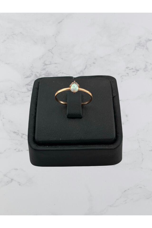 14 Ayar Altın Opal Taşlı Yüzük