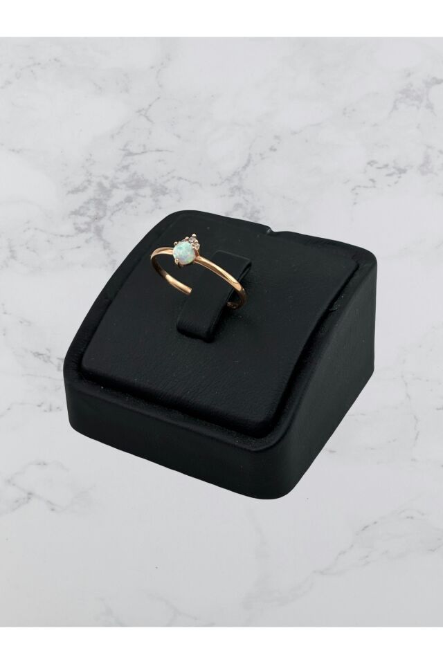 14 Ayar Altın Opal Taşlı Yüzük