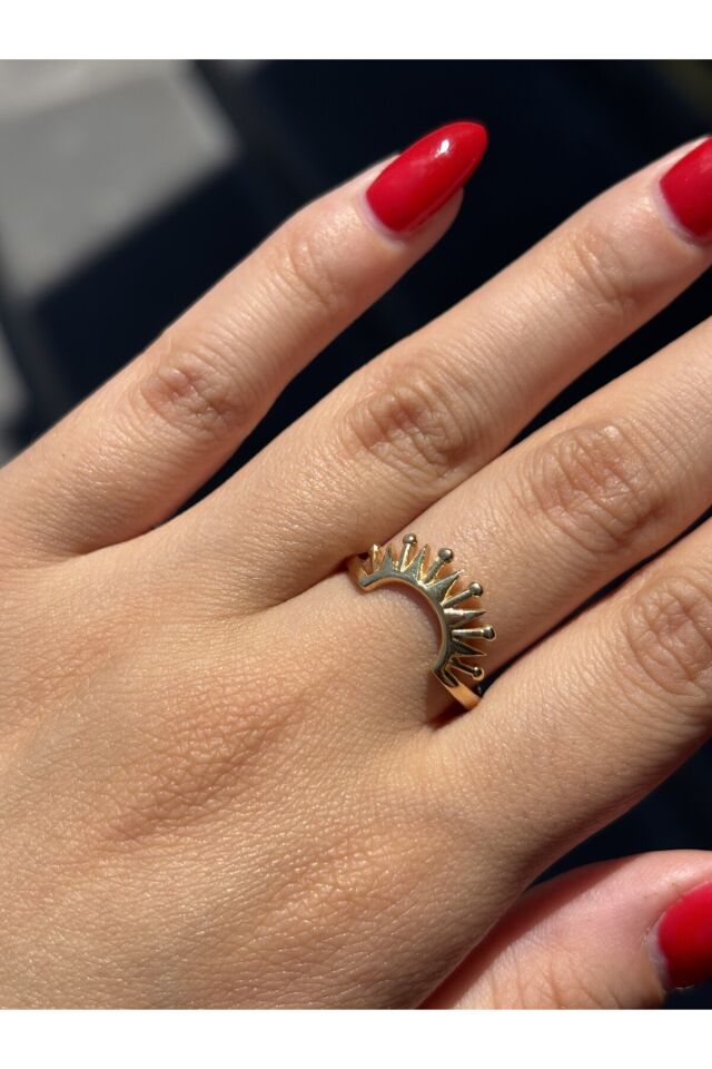 14 Ayar Altın Güneş Yüzük