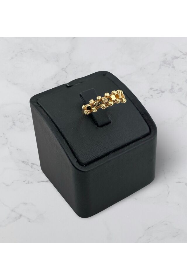 14 Ayar Altın Dorika Toplu İtalyan Yüzük