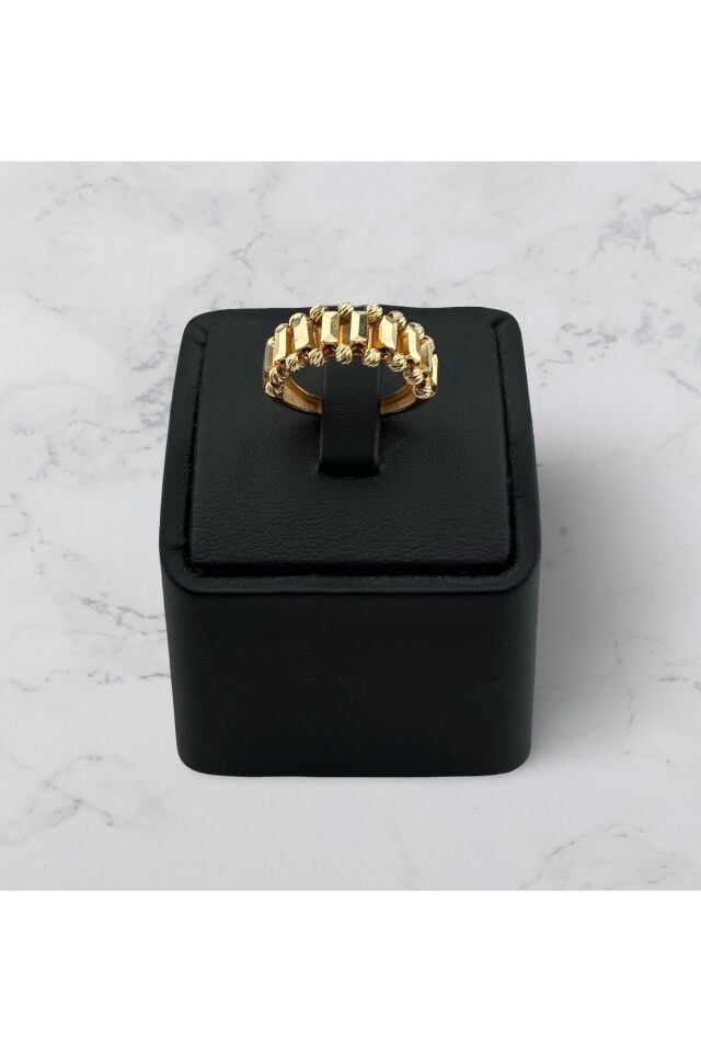 14 Ayar Altın Dorika Toplu İtalyan Yüzük