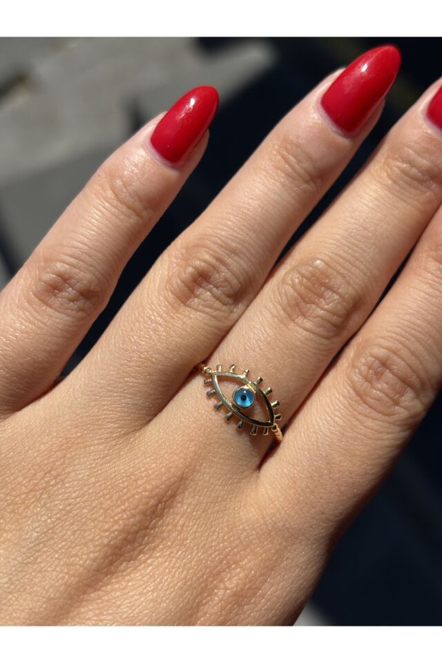 14 Ayar Altın Göz Yüzük