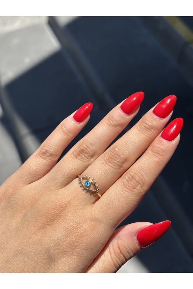 14 Ayar Altın Göz Yüzük