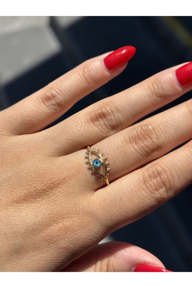 14 Ayar Altın Göz Yüzük