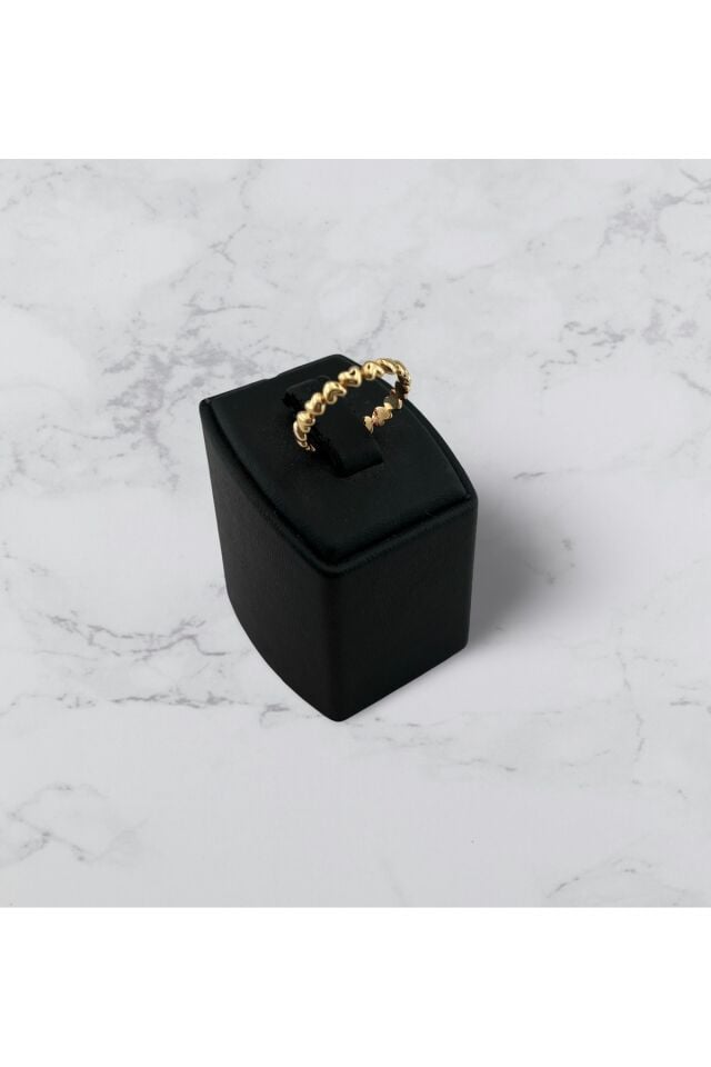 14 Ayar Altın Kalpli Yüzük