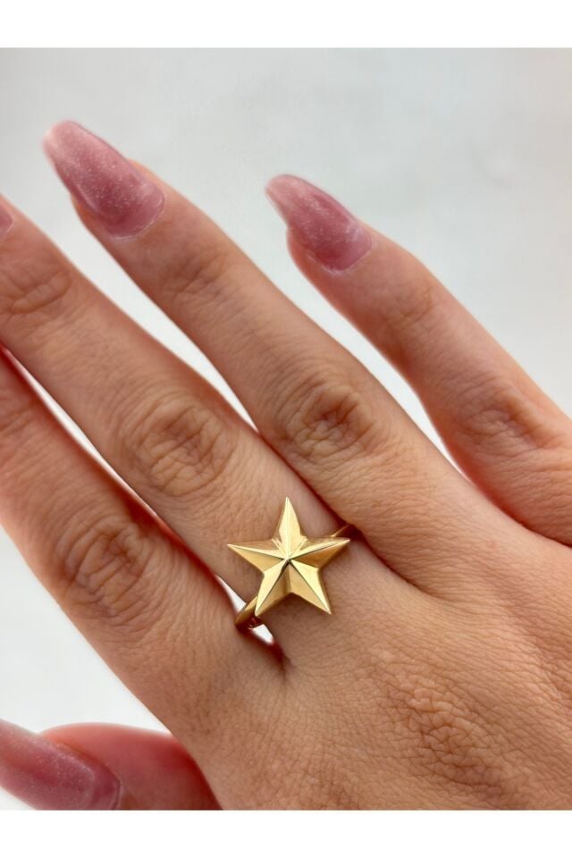 14 Ayar Altın Yıldız Yüzük