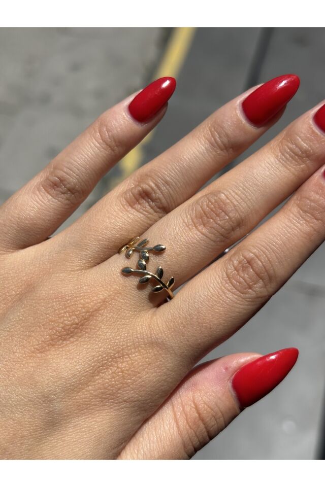 14 Ayar Altın Ağaç Dalı Yüzük