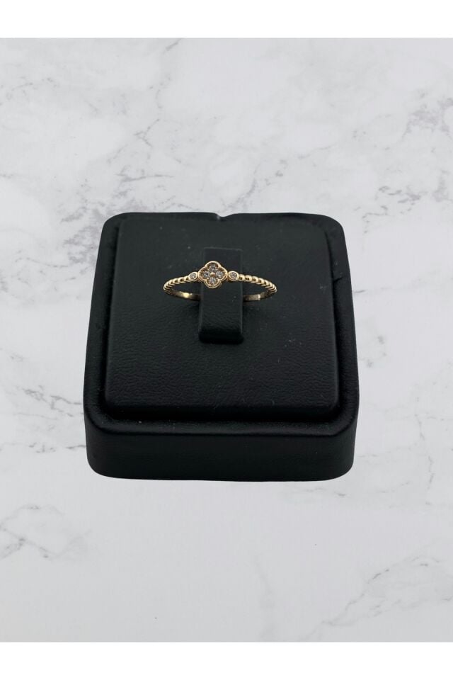 14 Ayar Altın Yonca Yüzük